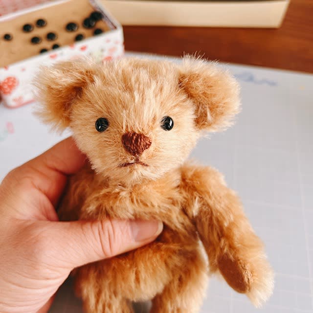 テディベアのお顔づくりのコツ（目の位置ってどう決めますか） - さくらんぼベア テディベア工房