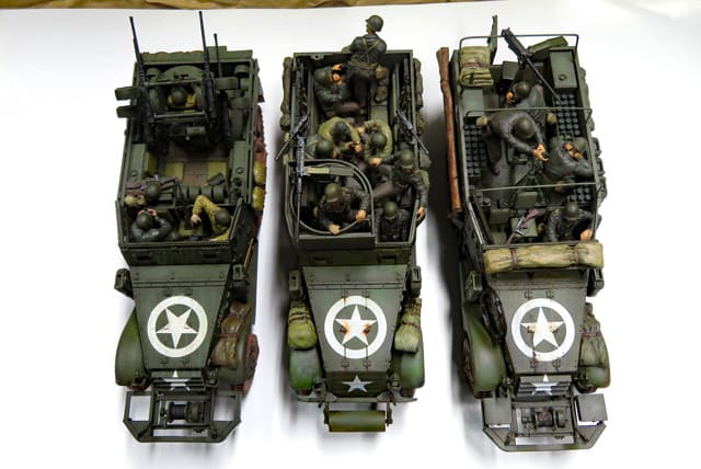米軍ハーフトラック 三銃士 - はじめの戦車模型づくり