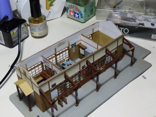 1/80 小型木造駅舎 その2 - たとえば模型道楽 1/80 小型木造駅舎 その2 - たとえば模型道楽