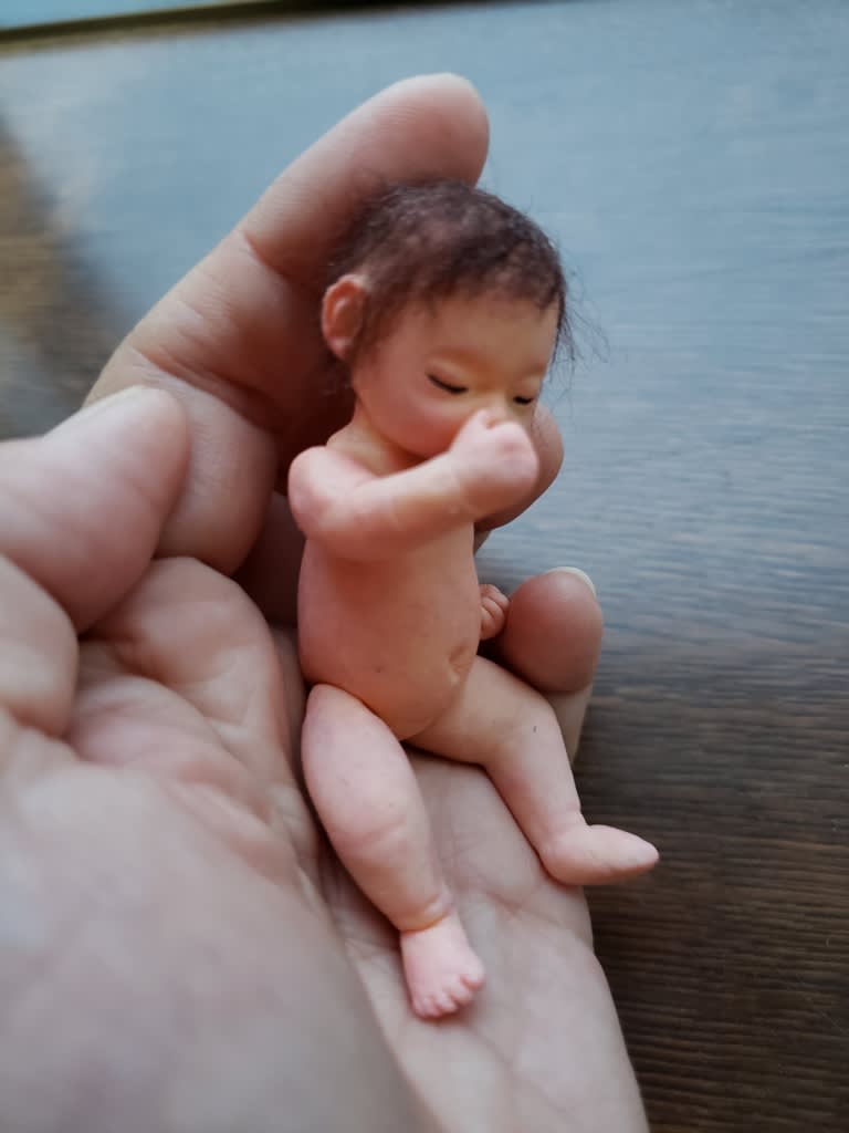 手のひらサイズの樹脂粘土赤ちゃん👶 - モコモコHouse