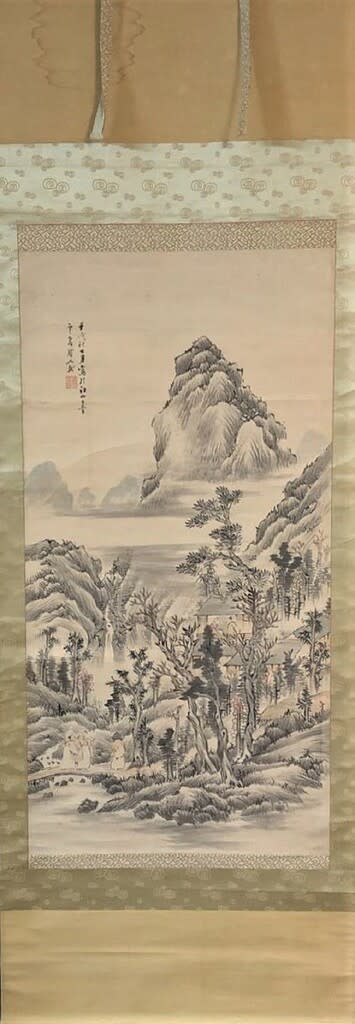 最先端 贋作 壬戌之秋図 釧雲泉筆？ 享和2年（1802年）秋 - 夜噺骨董談義 書