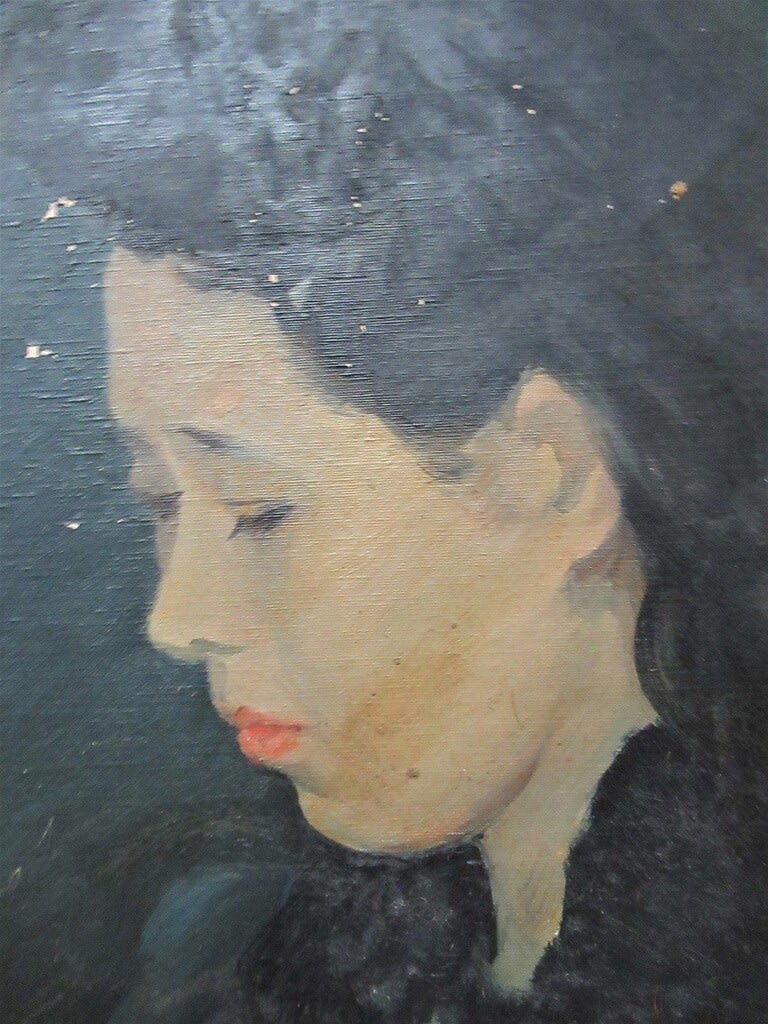 黒髪の婦人（仮題） 木下孝則画 その4 - 夜噺骨董談義