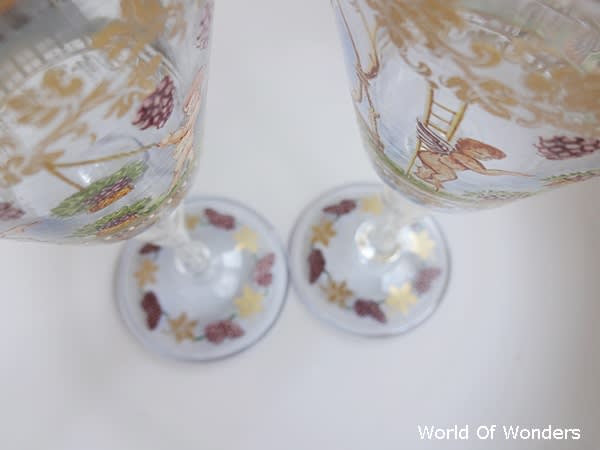 憧れ ベネチアングラス、飾り物、天使、ペアー （リビング ベネチアン 工芸品