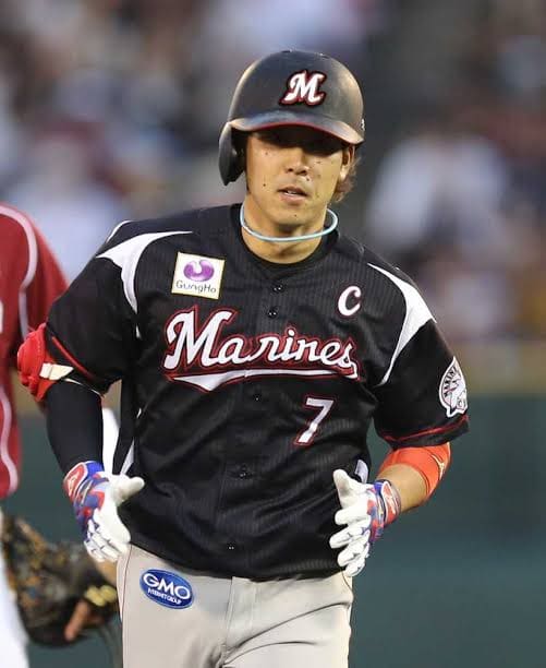 千葉ロッテマリーンズ ユニフォーム 背番号7 鈴木大地 - メルカリ