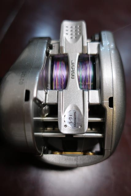 シマノ07'メタニウムMg7(左)にPE0.8号-150m シマノ07'メタニウムMg7(左)にPE0.8号-150m