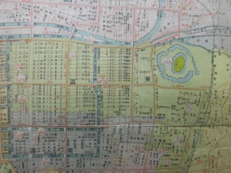 昭和16年 最新大阪市街圖 裏大阪郊外及鉄道線案内圖 - 新日本古 昭和16年 最新大阪市街圖 裏大阪郊外及鉄道線案内圖 - 新日本古