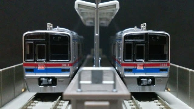 京成3700形5次車 3818F 中期仕様 幕式表示器編成 (仕様変更