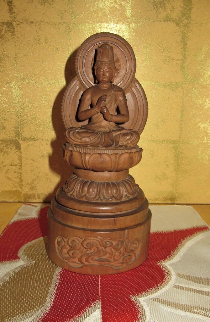 大日如来像 伝高村光雲刀 昭和7年 その6 - 夜噺骨董談義