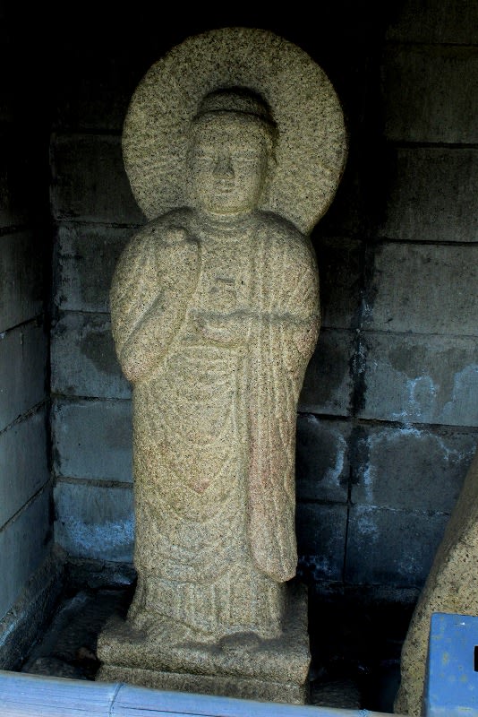 【送料無料キャンペーン】 白毫寺参道前 薬師如来石仏 - 愛しきものたち 彫刻・オブジェ