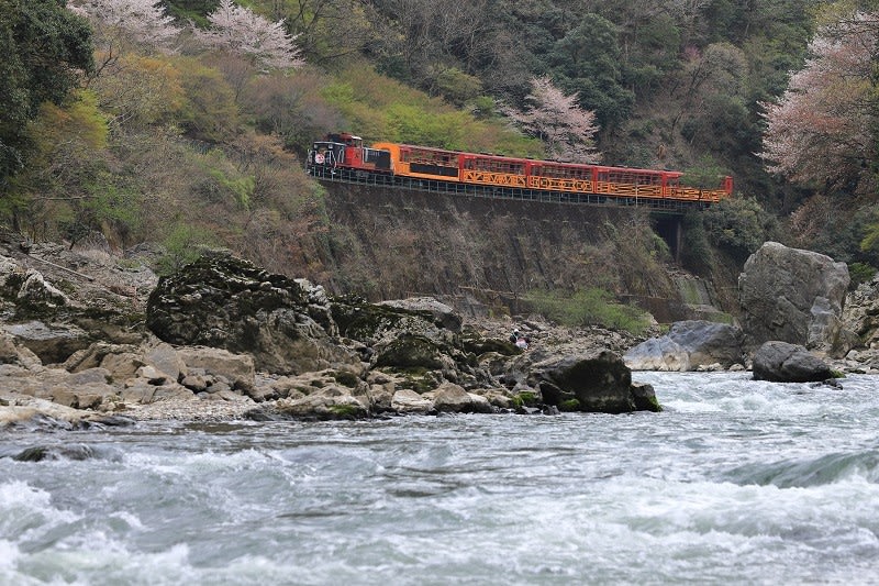 嵯峨野トロッコを撮影～保津峡付近にて_21/04/02 - 80年生の人生