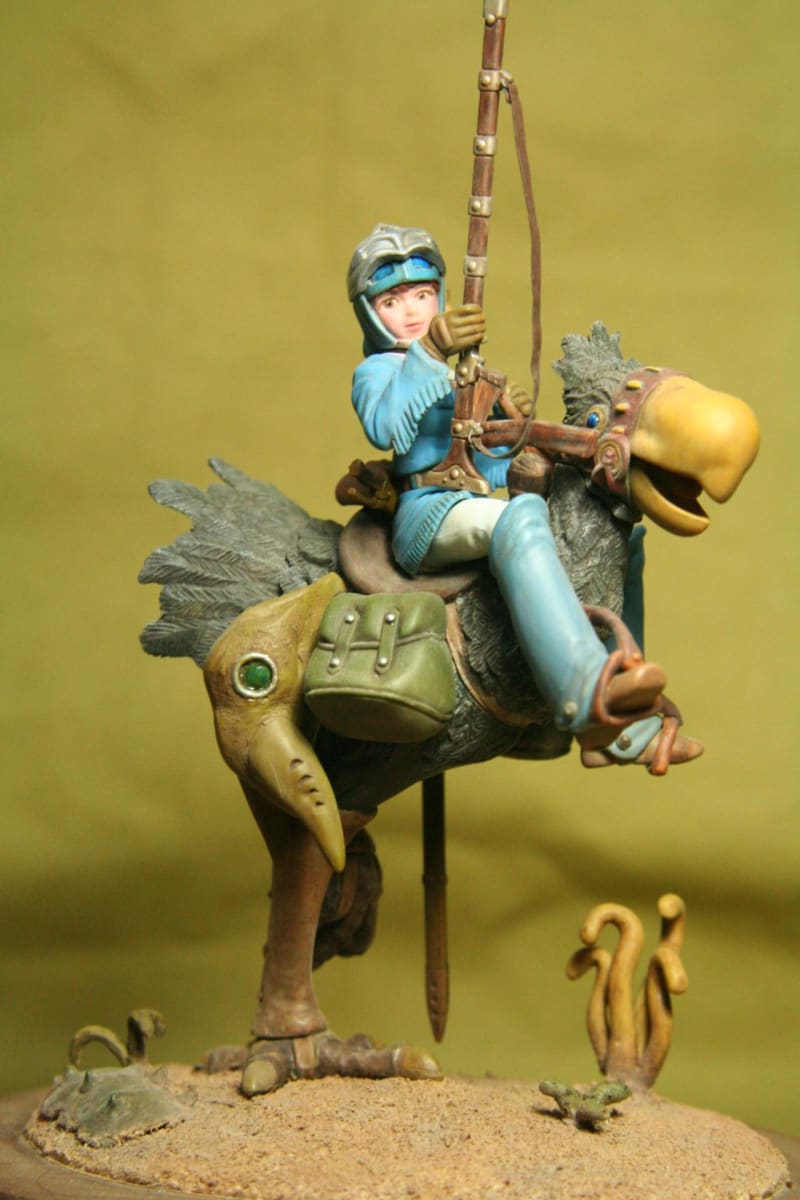 カイに乗るナウシカ バンダイ １/２０ （完成） - 森男の活動報告綴