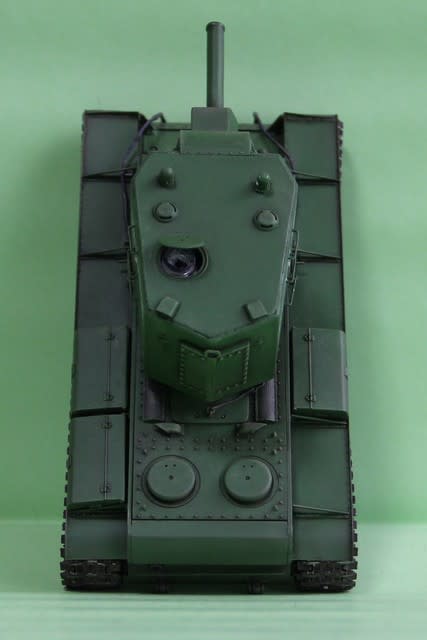 1/48 KV-2重戦車 先行量産型 ビッグターレット （RC可動）製作