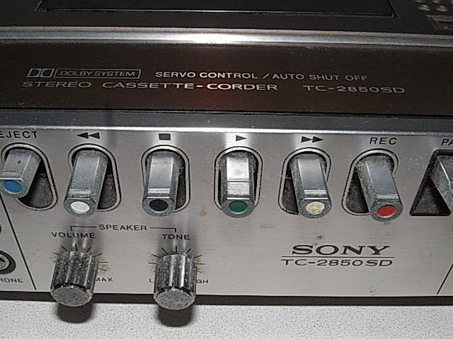 ポータブルプレーヤー【動作品】SONY TC-2850SD カセットデンスケ