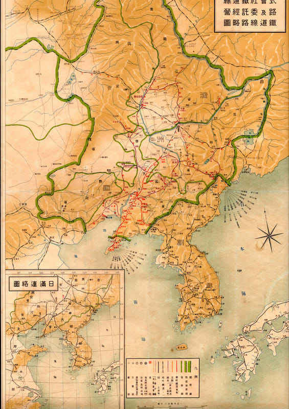 G－89 南満洲鉄道株式會社鉄道線路..略圖 - 新日本古地図学会