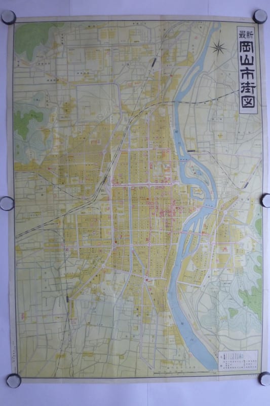 E－263 岡山市街図 昭和30年4月 - 新日本古地図学会