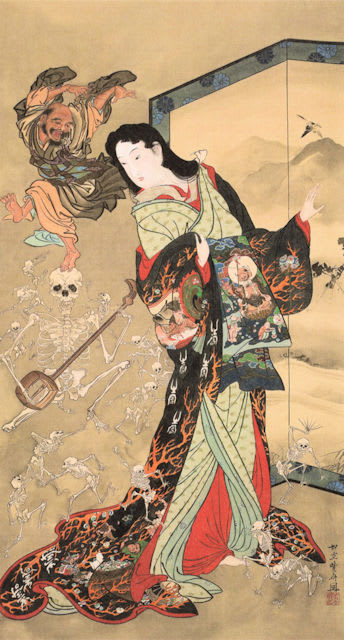 シカゴ ウェストンコレクション 肉筆浮世絵 - ざっきばやしはな