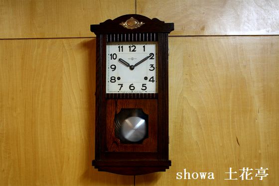 精工舎 角型文字盤柱時計／昭和10～20年代 - 古物商 showa 土花亭