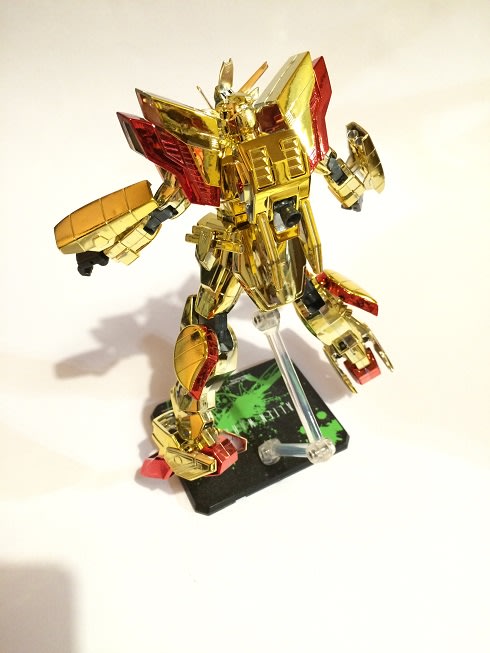 HG 1/100 シャイニングガンダム メッキバージョン - 桜の化石と