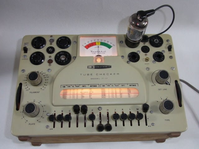 Heathkit, IT-17 Tube Checker - テレビ修理-頑固親父の修理日記 Heathkit, IT-17 Tube Checker - テレビ修理-頑固親父の修理日記