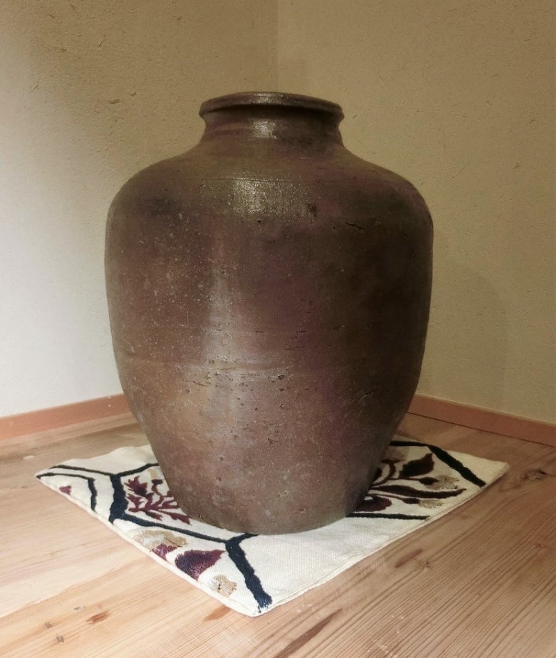 古備前 下駄底 壺 k7933