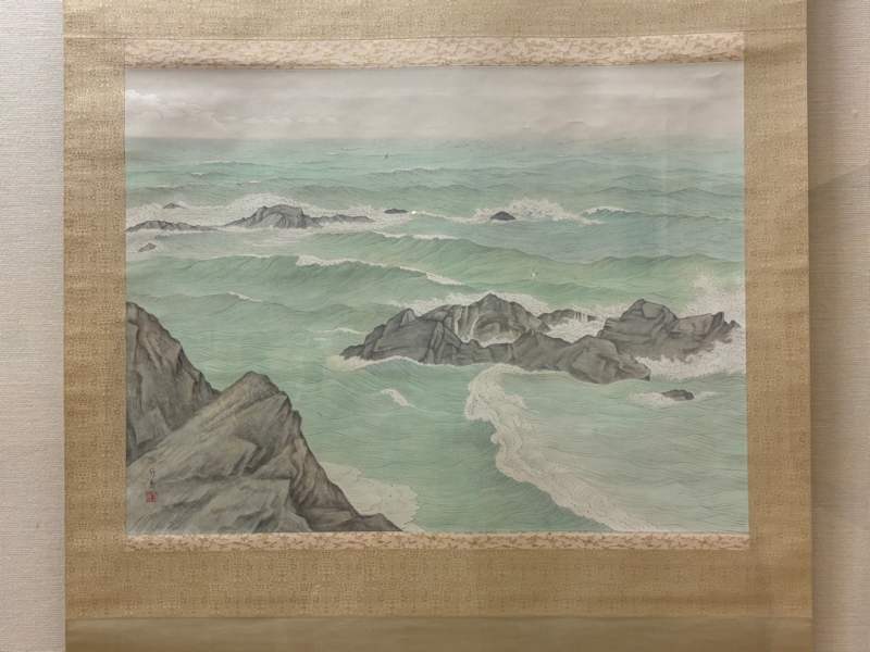 小野竹喬、【伊豆の海】、希少な大判額装用画集より、美品、日本人画家 小野竹喬 ―作風の変化と茜空― | 絵画高額査定はアート買取協会