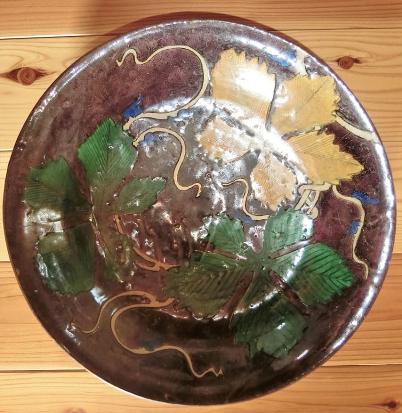 伝古九谷 青手葉図大皿 その2 - 夜噺骨董談義 伝古九谷 青手葉図大皿 その2 - 夜噺骨董談義
