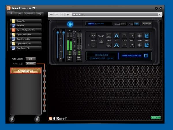 パワーアンプをアメリカ・CROWN社の XTi1002にレベルアップしま