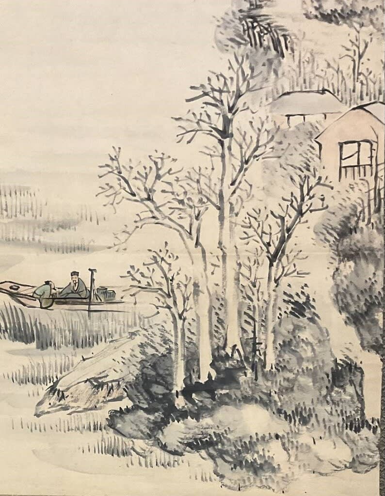舟上釣談之図 釧雲泉筆 寛政6年（1794年）頃 - 夜噺骨董談義