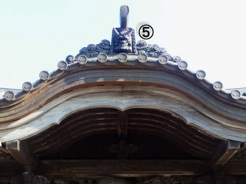 【マルちゃん】古い鬼瓦　吽像（江戸中期） 瓦 8 えびす様 鬼瓦