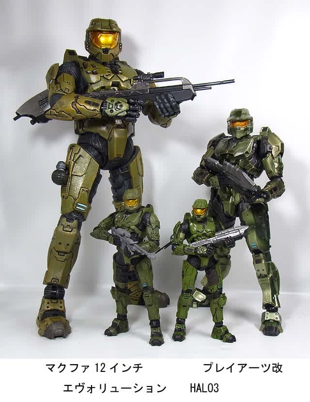 HALO MASTER CHIEF EVOLUTION & プレイアーツ改マスターチーフ