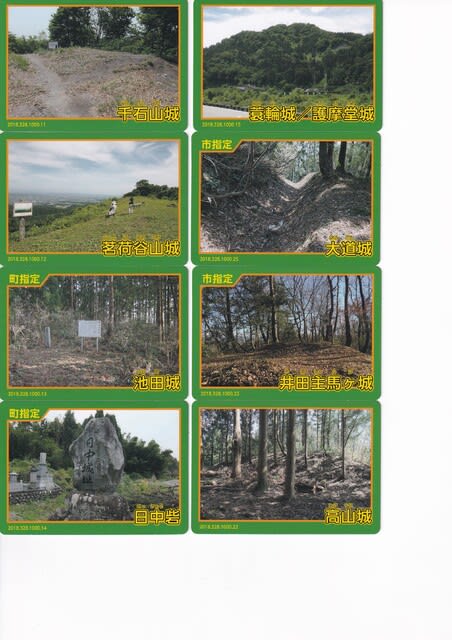 人気大割引 富山県の城(城郭カード、名城カード)コンプリートセット50