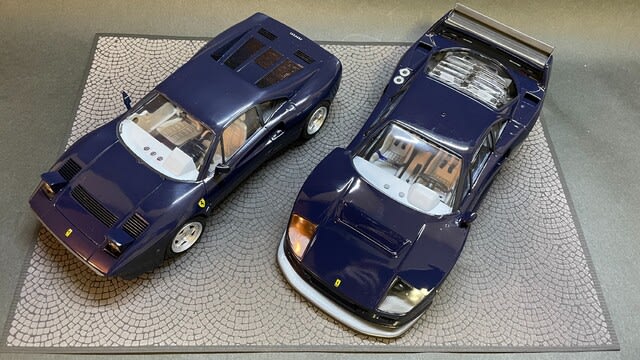フジミ 1/24 フェラーリ 288GTO & F40LM 製作記 - 松輪で10キロ