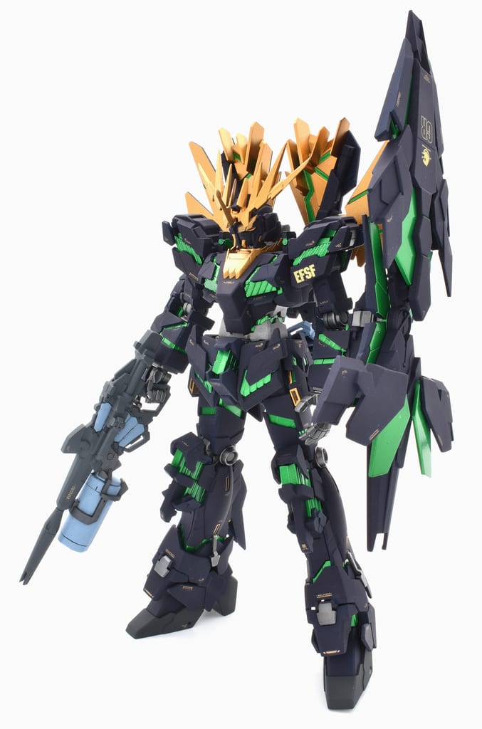 HGUC むずがゆい バンシィ チタニウムフィニッシュ 風 改修 全