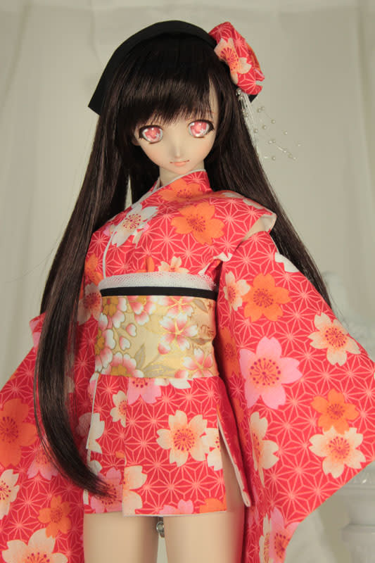DD・M、L胸用 和風ドレスセット「茜」＆DDH－03