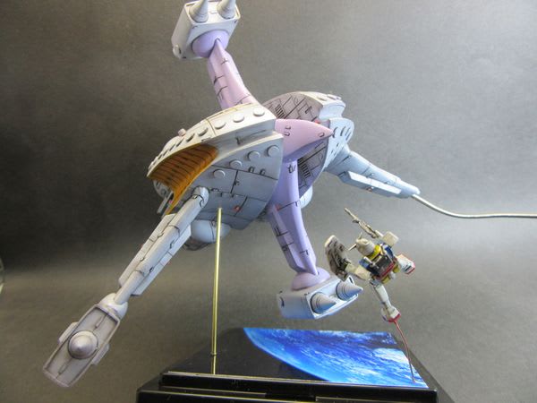 ガンプラ 旧キット 1/550 ブラウ・ブロ制作③ ついに完成しました！ - 田舎おやじの模型時代 REBORN！！
