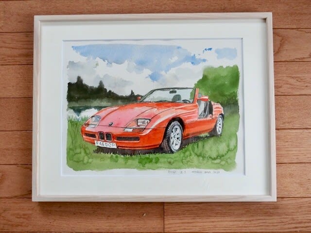 BMW Z1 水彩画オーダー - sportscar graphic
