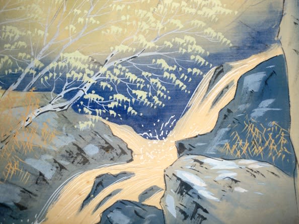 初秋山水図 児玉希望筆 - 夜噺骨董談義
