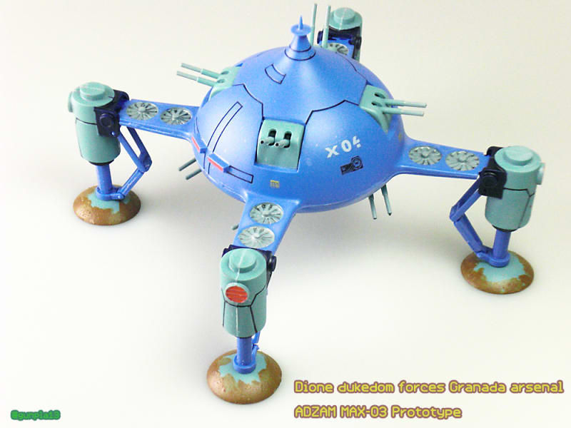 □1/550スケール ジオン軍重機動砲座 アッザム 作成（#ガンプラ