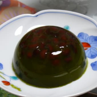 ささげ抹茶ゼリー