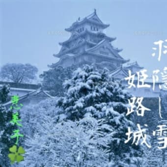 令和二年　姫路城に初雪