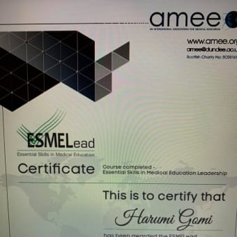 ESME LEAD （Educational leadership)のコース修了できました。