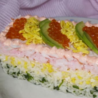 ～ひなまつり～春色寿司ケーキ（FEB.25.2009）