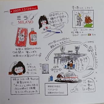 本) 筑井先生 イタリア絵日記