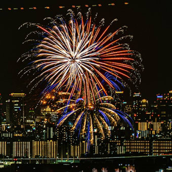 芦屋の花火「ライブコンポジット撮影」