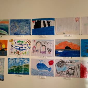 「室蘭大好き」幼児・児童絵画作品展が始まりました。
