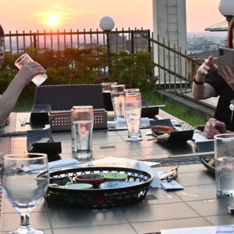 奈良ホテルのビアテラスで暑気払い