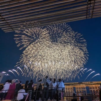 万博の花火で感激