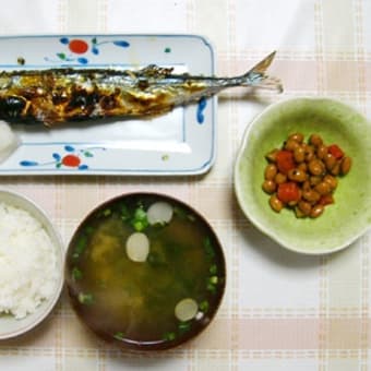 秋刀魚の塩焼き定食、いただきます。