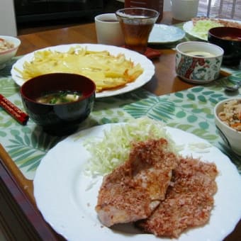 7/29重ね豚肉のおかかステーキ