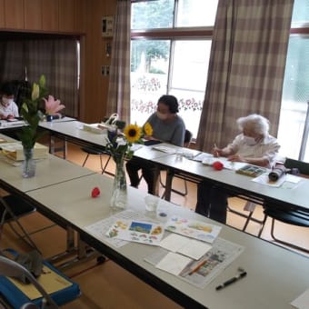 絵手紙サークル７月例会